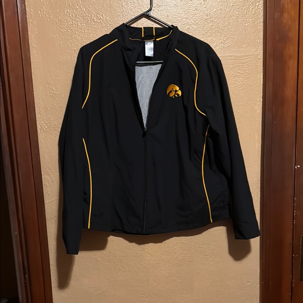 Black and Gold Zip-Up Jacket
